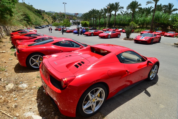Ferrari Lebanon Gathering at Edde Sands